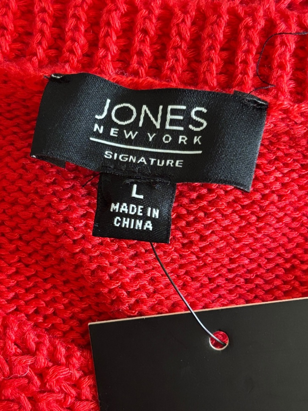 Jones New York Crew Neck Sweater Red Size L - Picture 8 of 11